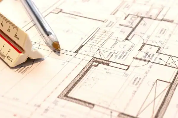 Image of architect Bacup drawings